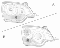 Opel Antara. Glühlampen auswechseln