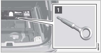 Volvo XC60. Abschleppöse anbringen und abnehmen