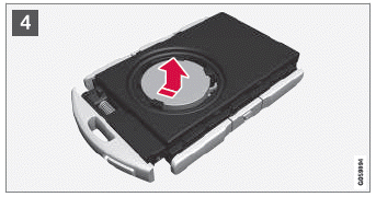 Volvo XC60. Batterie im Transponderschlüssel austauschen
