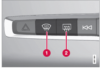 Volvo XC60. Bedienelemente der Klimaanlage