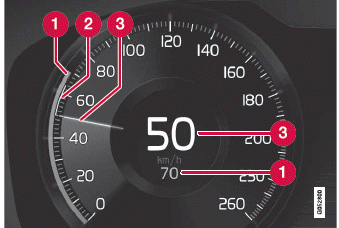 Volvo XC60. Displayanzeige zu Pilot Assist