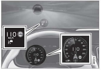 Volvo XC60. Displayanzeige zu Pilot Assist