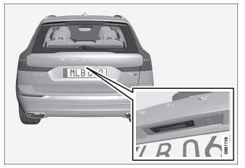 Volvo XC60. Heckklappe schlüssellos entriegeln