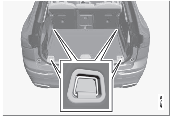 Volvo XC60. Lastsicherungsösen