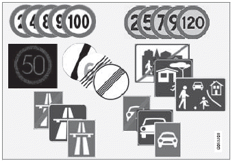 Volvo XC60. Verkehrszeicheninformation