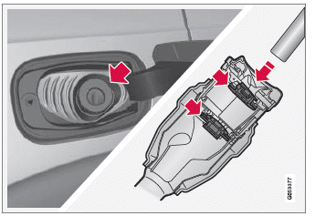 Volvo XC60. Kraftstoff einfüllen