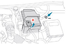 Peugeot 5008. Zugang zur Batterie