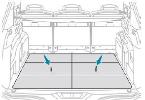 Peugeot 5008. Faltböden zusammenklappen