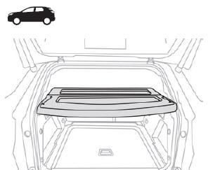 Peugeot 5008. Ablage Gepäckraumabdeckung