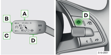 Skoda Kodiaq. Mit dem Hebel bedienen