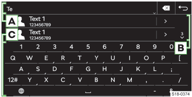 Skoda Kodiaq. Tastaturübersicht