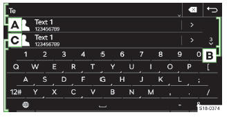 Skoda Kodiaq. Tastatur